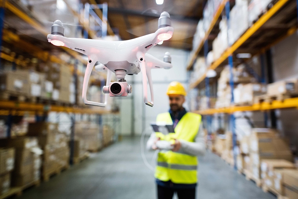 warehouse automation technologies_Drones in Warehouse